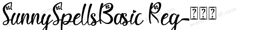 SunnySpellsBasic Reg字体转换